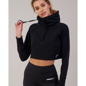 Black Gymshark crop sweater